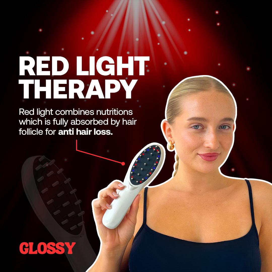 Glossy™ Red Light Therapy Hair Brush